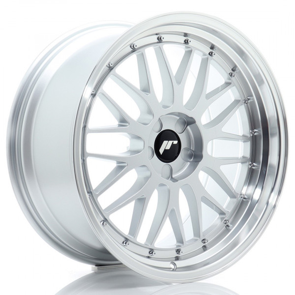 JR Wheels JR23 20x10 ET20-40 5H BLANK Hyper Silver w/Machined Lip