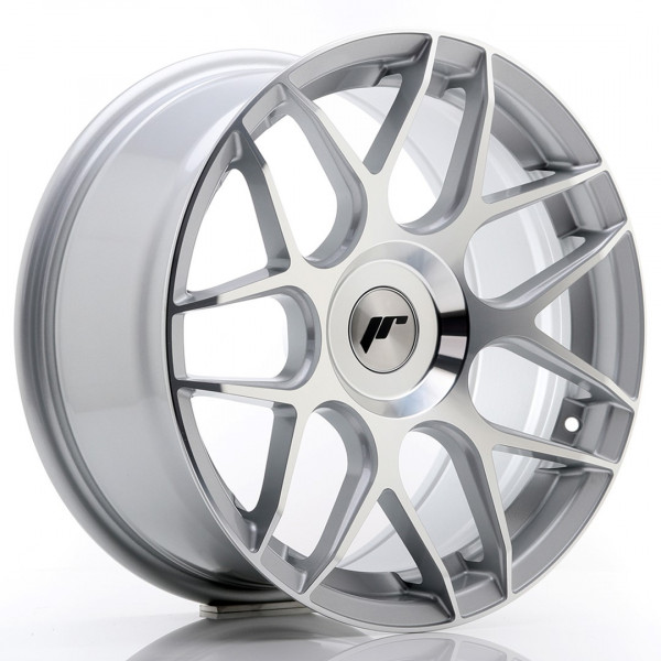 JR Wheels JR18 17x8 ET25-35 Blank Machined Silver