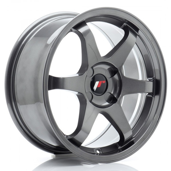 JR Wheels JR3 17x8 ET20-35 4H BLANK Gun Metal