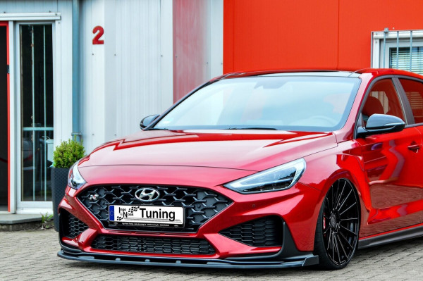 Cup Frontspoilerlippe mit Wing für Hyundai I30 N Fastback + N-Line Facelift Carbon Optik