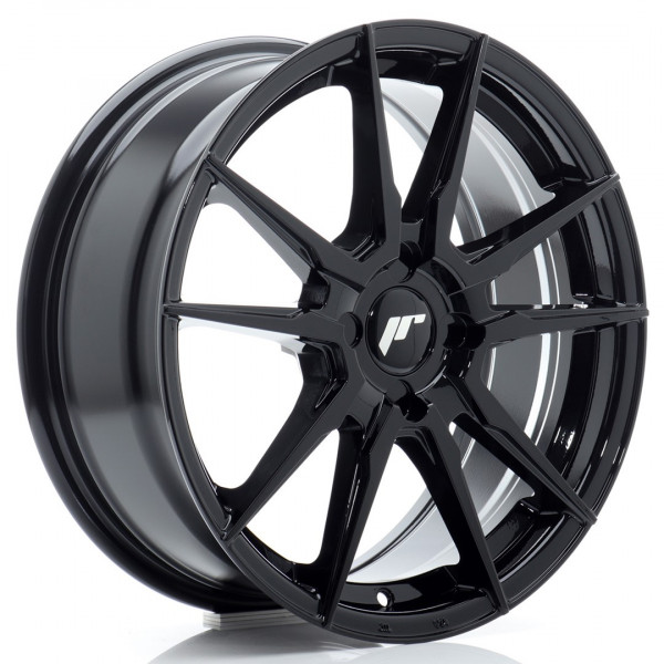 JR Wheels JR21 17x7 ET20-40 4H BLANK Gloss Black