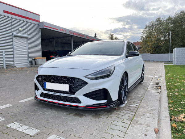 Cup Frontspoilerlippe mit Wing in Klavierlack Schwarz I30N Facelift