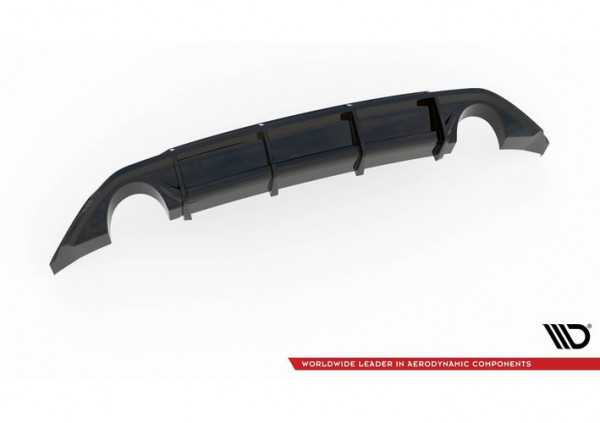 Heck Ansatz Diffusor V.3 für Hyundai I30 N Mk3 Hatchback schwarz Hochglanz