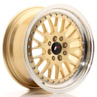 JR Wheels JR10 16x7 ET30 4x100/108 Gold w/Machined Lip