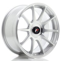 JR Wheels JR11 17x8 ET20-35 BLANK Silver Machined