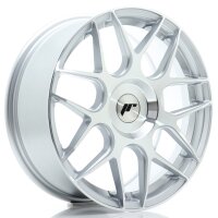 JR Wheels JR18 17x7 ET20-40 BLANK Silver Machined Face