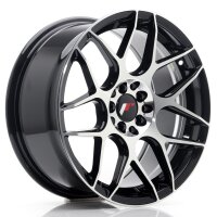 JR Wheels JR18 17x8 ET35 5x100/114 Gloss Black Machined