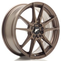 JR Wheels JR21 17x7 ET40 5x100/114 Matt Bronze