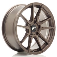 JR Wheels JR21 17x8 ET20-35 5H BLANK Matt Bronze