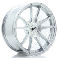 JR Wheels JR21 17x8 ET20-35 BLANK Silver Machined