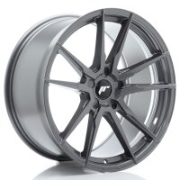 JR Wheels JR21 20x10 ET20-48 5H BLANK Hyper Gray