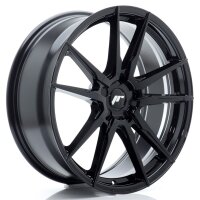 JR Wheels JR21 20x8 ET20-40 5H BLANK Glossy Black