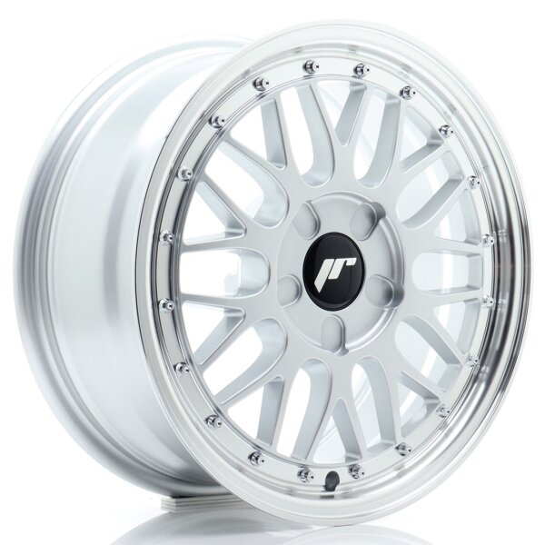 JR Wheels JR23 16x7 ET20-45 5H BLANK Hyper Silver w/Machined Lip