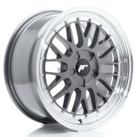 JR Wheels JR23 17x8 ET20-45 5H BLANK Hyper Gray...