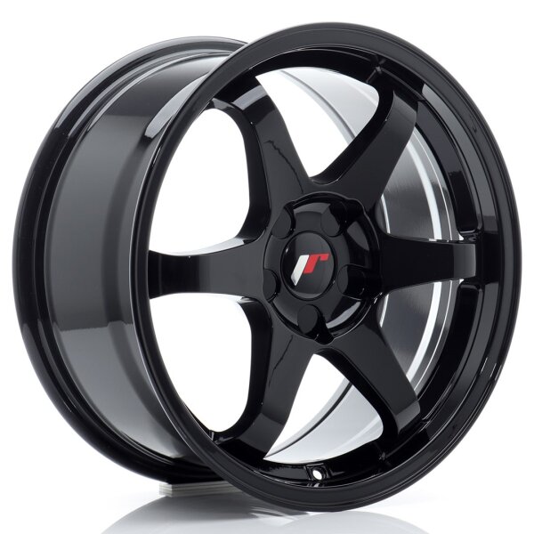 JR Wheels JR3 17x8 ET20-35 5H BLANK Gloss Black