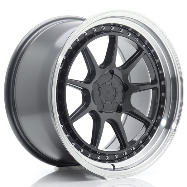 JR Wheels JR47 18x9,5 ET15-35 5H BLANK Hyper Gray w/Machined Lip