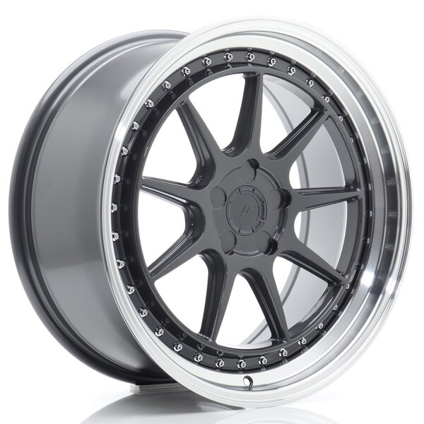 JR Wheels JR47 19x8,5 ET15-35 5H BLANK Hyper Gray w/Machined Lip