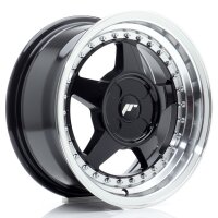 JR Wheels JR6 15x7 ET20-35 4H BLANK Gloss Black...