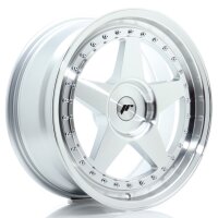 JR Wheels JR6 18x8 ET20-35 BLANK Silver Machined Face