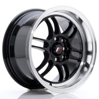 JR Wheels JR7 15x8 ET35 4x100/114 Glossy Black w/Machined...